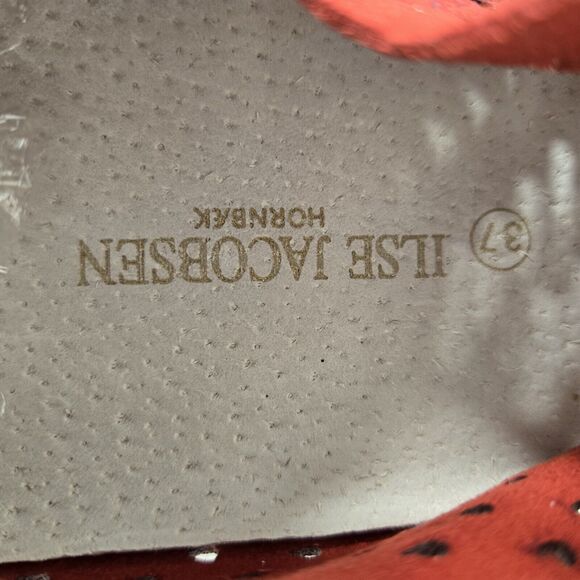 Ilse Jacobsen Tulip 3373 Platform Deep Red Slip-on Women's EU size 37 US 6.5 - Picture 7 of 7